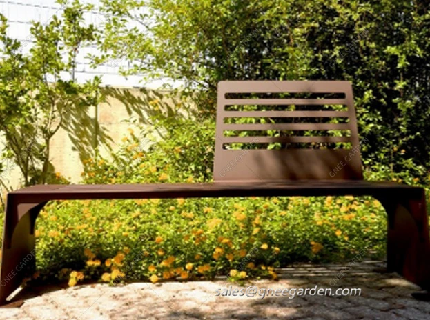 corten Contemporary public bench corten Contemporary public bench
