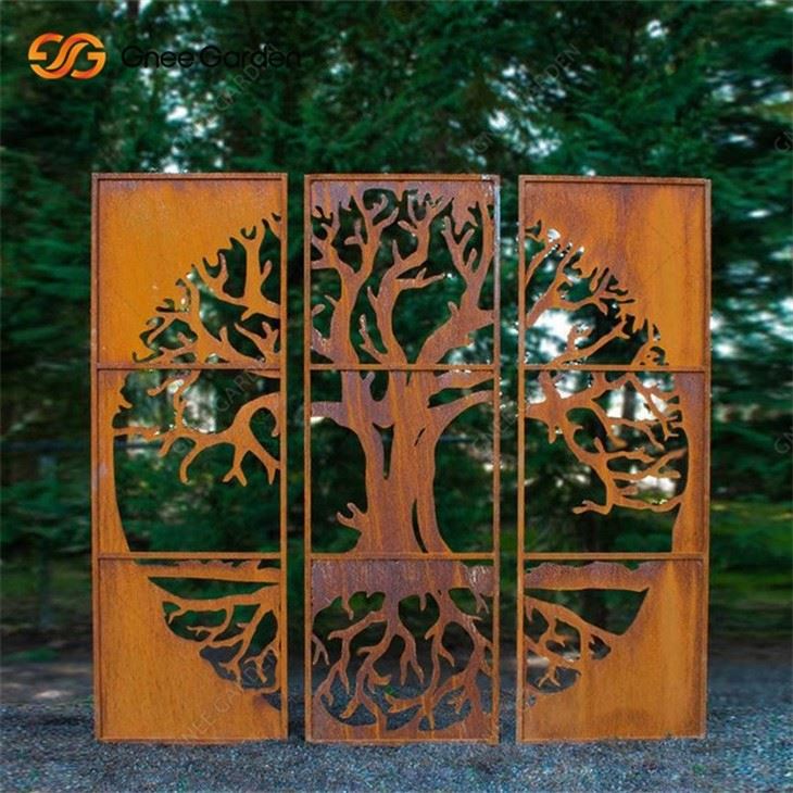 Corten Steel Decorative Screen Panels