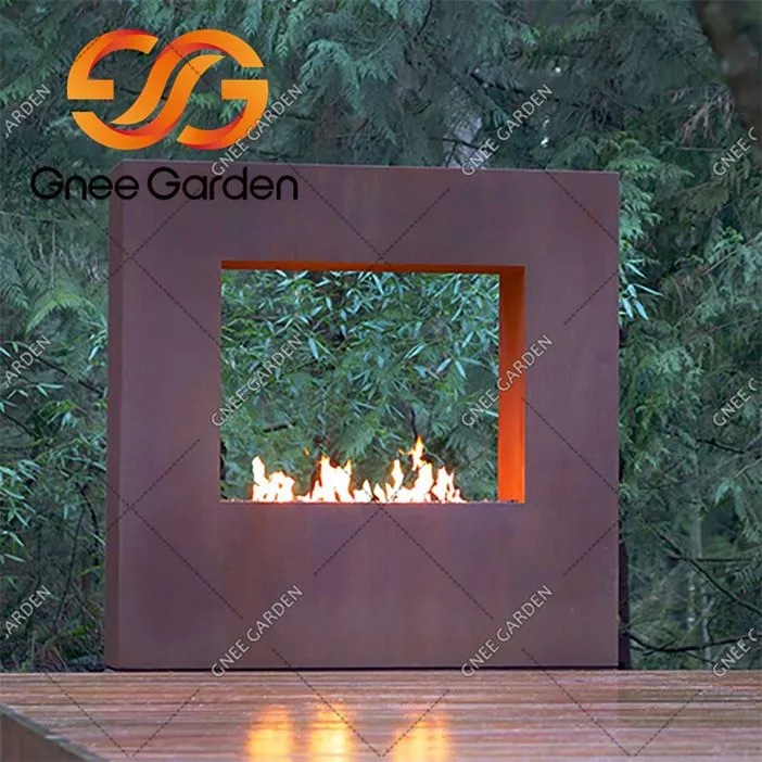 Corten Steel Free Standing Qhov cub sab nraum zoov