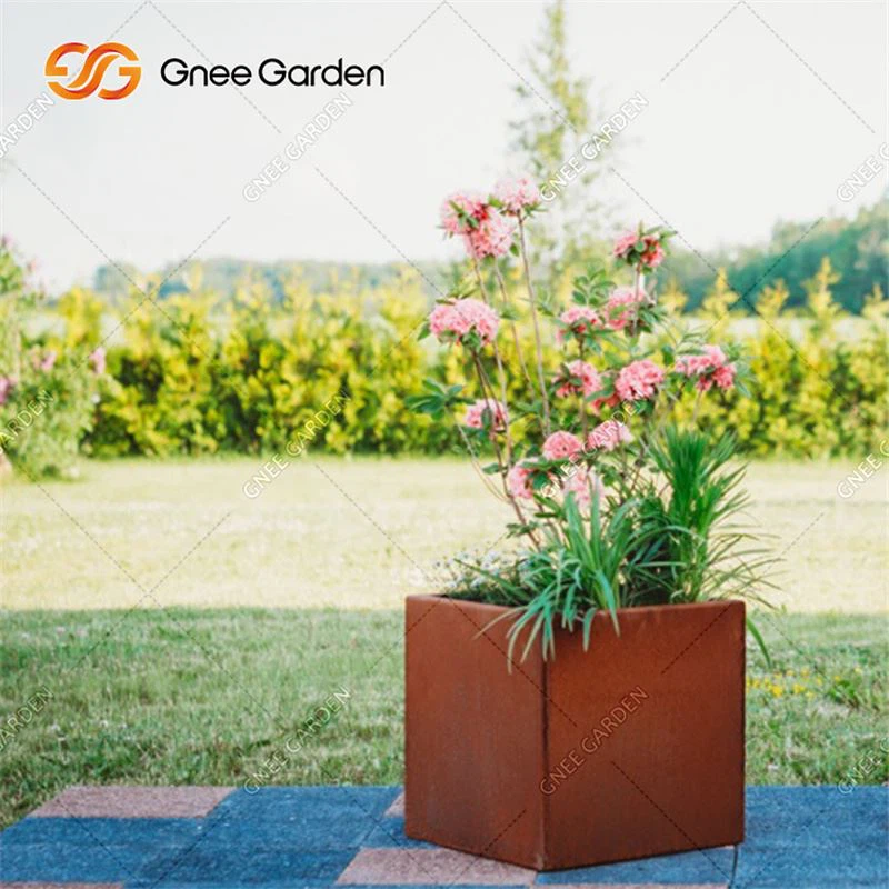 Corten Steel Square Planters Loj Flowerpot