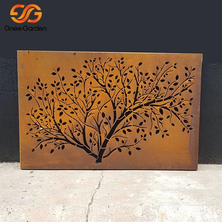 Kho kom zoo nkauj Corten Steel Screens