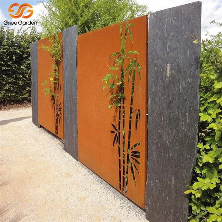 Garden Custom Corten Steel Screen