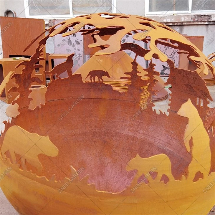 Globe Firepit Fire Ball Outdoor Camping