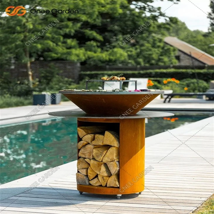 Metal BBQ Grill Corten Steel Barbecue