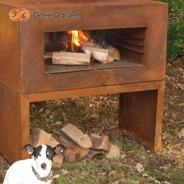 Outdoor Corten Steel Decoration Fireplace New Design