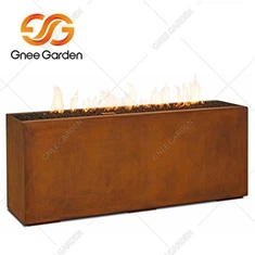 Corten Steel Gas Propane Hluav Taws Pit