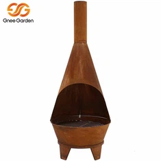 Corten Steel Portable Qhov cub