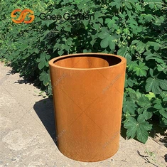 Corten Steel Raised Garden txaj Box Planter