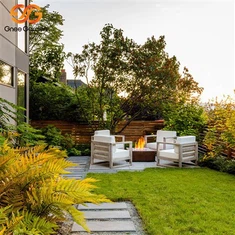 Corten Steel Rectangle Gas Hluav Taws Qhov Qhov