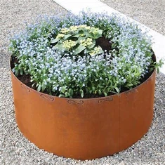 Corten Steel Sliver Garden Ciam teb Edging rau Landscaping
