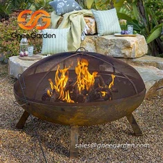 Corten Steel Me Me Ntoo Hlawv Hluav Taws Kub