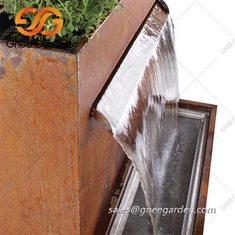 Corten Steel Sphere Dej Feature