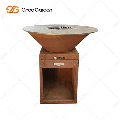 Hluav taws kub Pit Ball Rustic Hlau Qhov cub