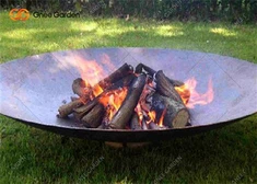 Sab nraum zoov Charcoal BBQ Grill Hlau Grills Garden Kitchen Corten Steel Fire Pit Barbeque