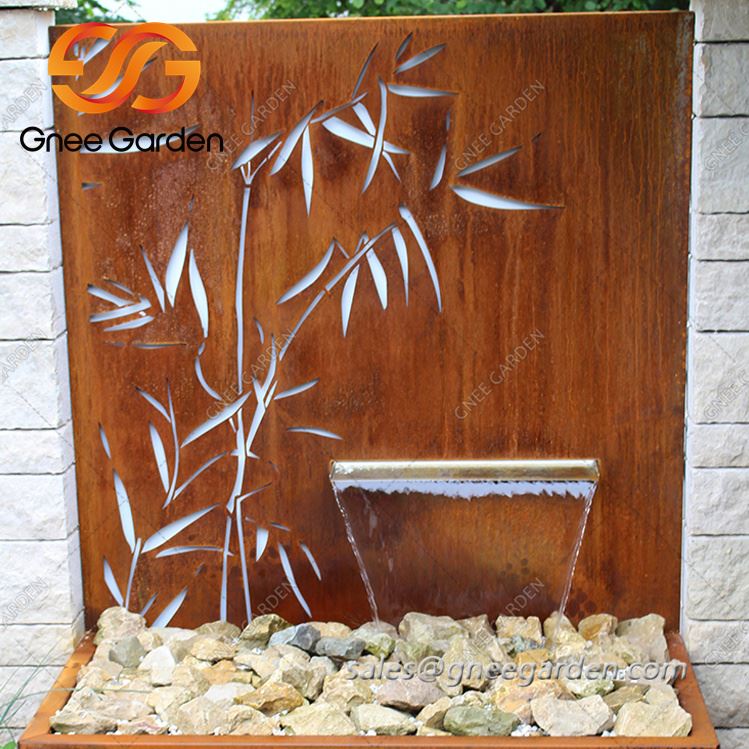 Corten Steel Trough Water Feature