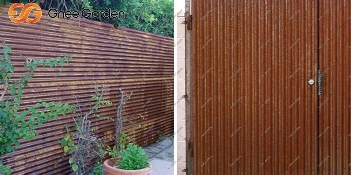 Weathering steel fence Weathering steel fence